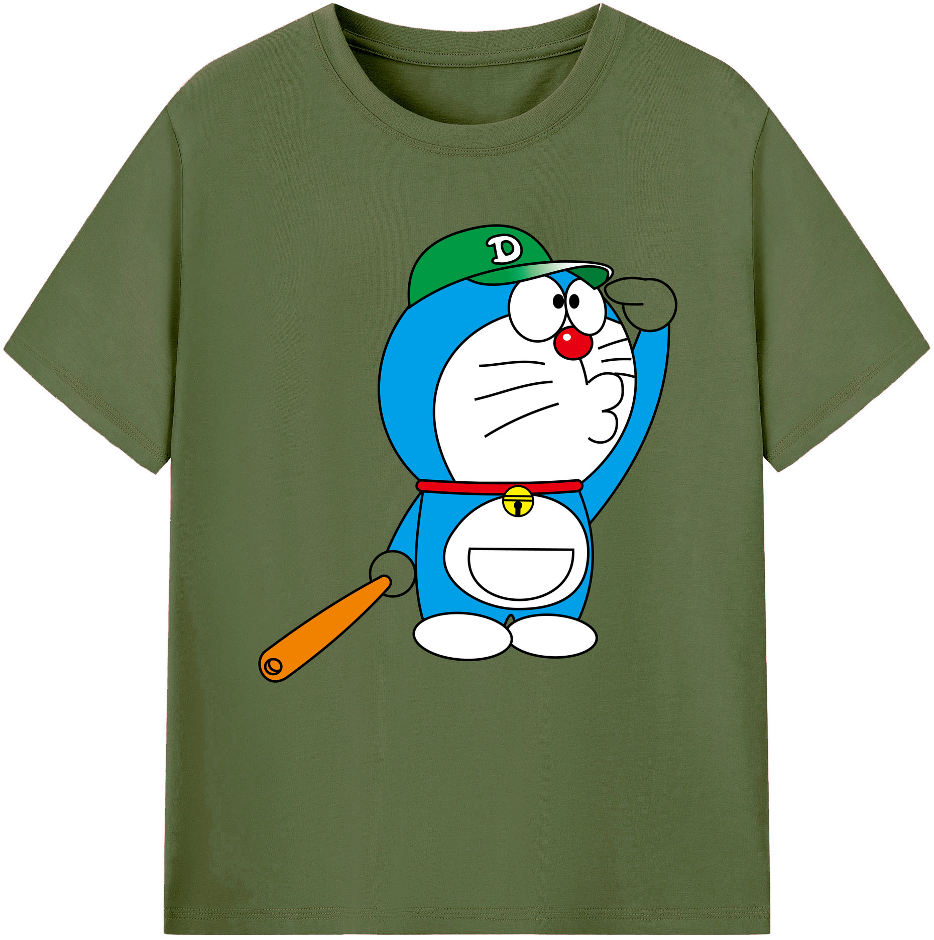 （画像用） ドラえもん Doraemon 綿100％半袖Tシャツ（フロントプリント）
